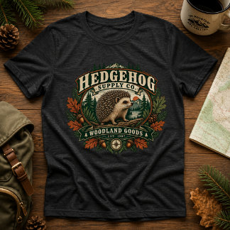 Hedgehog Supply Co. ビンテージ・ウッドランド・グッズ ナチュラル トライブレンドTシャツ