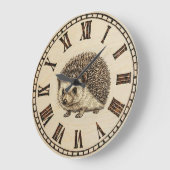  Hedgehog Wall Clock  ラージ壁時計 (傾斜)