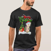 Hedgehog Xmas Decorations Santa Hedgehog Christma Tシャツ (正面)