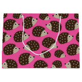 Hedgehogsシームレスパターン(ver.5) ラージペーパーバッグ (正面)