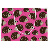 Hedgehogsシームレスパターン(ver.5) ラージペーパーバッグ (裏面)