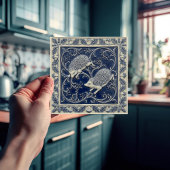 Hedgehogs Arts & Crafts Wall Decor タイル