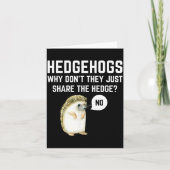 Hedgehogs Why Don't They Just Share The Hedge Funn カード (正面)