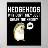 Hedgehogs Why Don't They Just Share The Hedge Funn ポスター (正面)