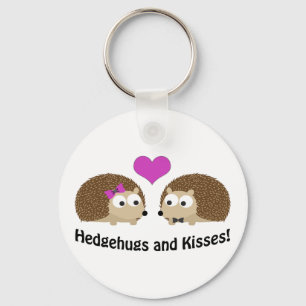 Hedgehugsおよびキスのハリネズミ愛 キーホルダー