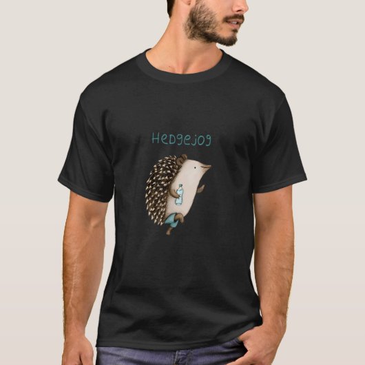 Hedgejog Running Hedgehogs Hedgehogs Apparel 1 Tシャツ (正面)