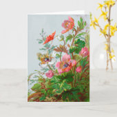 Hedgerowガーデングリーティングカード カード (黄色い花)