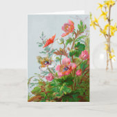 Hedgerowガーデングリーティングカード カード (黄色い花)