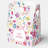 Hedgerow花水彩結婚の フェイバーボックス (オープン)