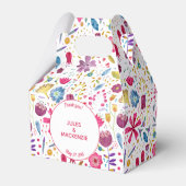 Hedgerow花水彩結婚の フェイバーボックス (正面サイド)