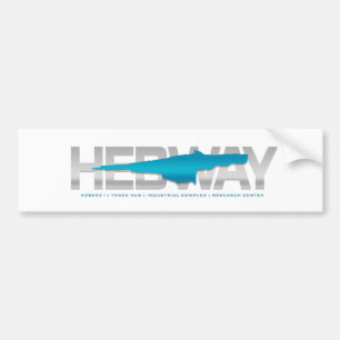 HEDWAYの場所のバンパーステッカー バンパーステッカー