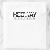 HEDWAYステーションオーバルステッカー 楕円形シール (バッグ)