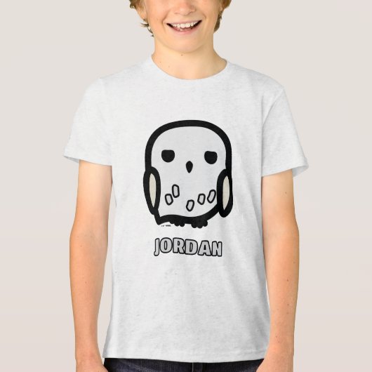 Hedwig Cartoon Character Art トライブレンドＴシャツ (正面)