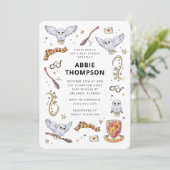 Hedwig Magical Baby Shower 招待状 (スタンド正面)