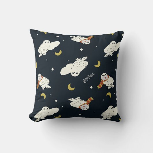 Hedwig Nighttime Moonlight Pattern クッション (正面)