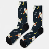 Hedwig Nighttime Moonlight Pattern ソックス (左)