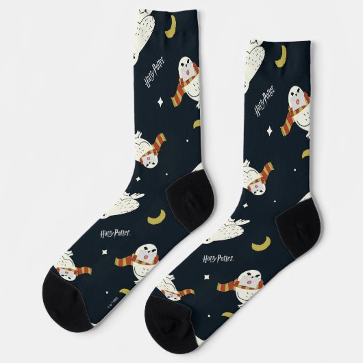 Hedwig Nighttime Moonlight Pattern ソックス (左)