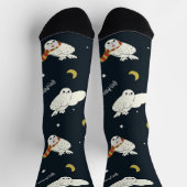 Hedwig Nighttime Moonlight Pattern ソックス (上部)