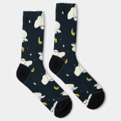 Hedwig Nighttime Moonlight Pattern ソックス (右)