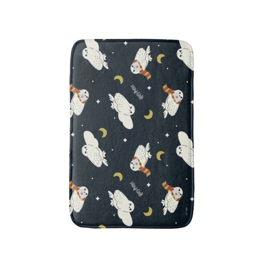 Hedwig Nighttime Moonlight Pattern バスマット (正面縦)