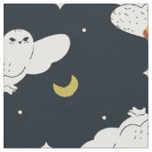 Hedwig Nighttime Moonlight Pattern ファブリック (クローズアップ)