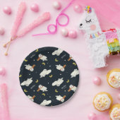 Hedwig Nighttime Moonlight Pattern ペーパープレート (パーティー)