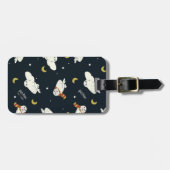 Hedwig Nighttime Moonlight Pattern ラゲッジタグ (正面横)
