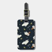 Hedwig Nighttime Moonlight Pattern ラゲッジタグ (正面縦)
