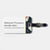 Hedwig Nighttime Moonlight Pattern ラゲッジタグ (裏面横)