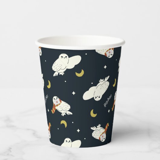 Hedwig Nighttime Moonlight Pattern 紙コップ (裏面)