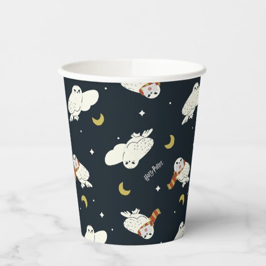 Hedwig Nighttime Moonlight Pattern 紙コップ (左)