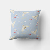 Hedwig Owl Post Letters and Books Pattern クッション (裏面)