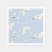 Hedwig Owl Post Letters and Books Pattern スタンダードカクテルナプキン (正面)