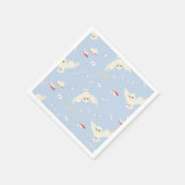Hedwig Owl Post Letters and Books Pattern スタンダードカクテルナプキン (角)