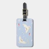 Hedwig Owl Post Letters and Books Pattern ラゲッジタグ (正面縦)