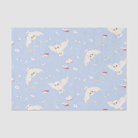 Hedwig Owl Post Letters and Books Pattern 薄葉紙 (正面)