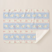 Hedwig Owl Post Stripe Pattern シェルパブランケット (正面(横))