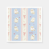 Hedwig Owl Post Stripe Pattern スタンダードカクテルナプキン (正面)