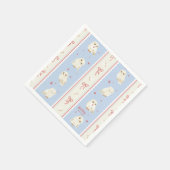 Hedwig Owl Post Stripe Pattern スタンダードカクテルナプキン (角)