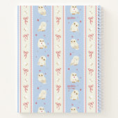 Hedwig Owl Post Stripe Pattern ノートブック (裏面)