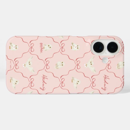 Hedwig Pink Ribbon Pattern Case-Mate iPhoneケース (裏面 (横))