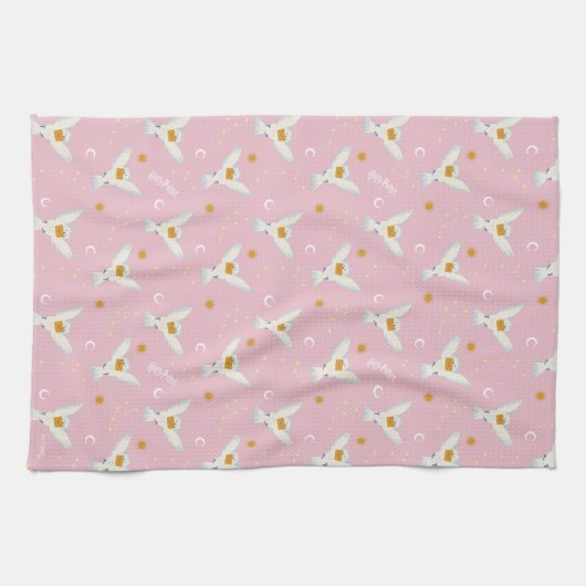 Hedwig Pink Solstice Pattern キッチンタオル (横)