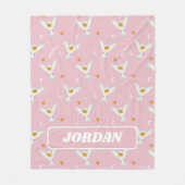 Hedwig Pink Solstice Pattern フリースブランケット (正面)