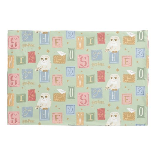 Hedwig Post Letter Block Pattern 枕カバー (裏面)