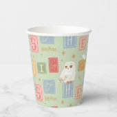 Hedwig Post Letter Block Pattern 紙コップ (裏面)