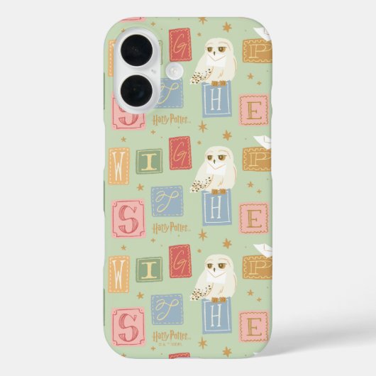 Hedwig Post Letter Block Pattern Case-Mate iPhoneケース (裏面)