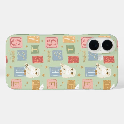 Hedwig Post Letter Block Pattern Case-Mate iPhoneケース (裏面 (横))