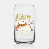 Hedwig Whimsical Forest Drawing ガラス缶 (正面)