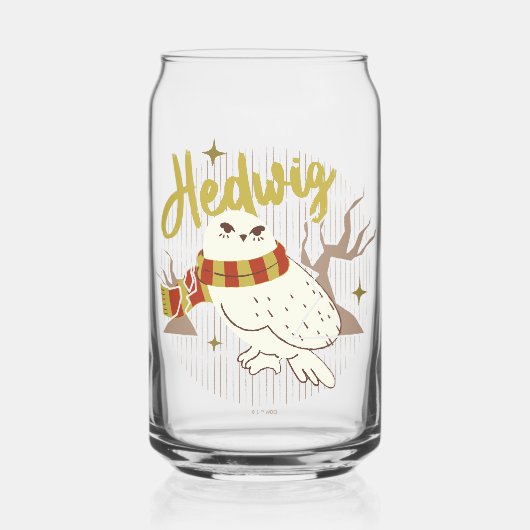 Hedwig Whimsical Forest Drawing ガラス缶 (正面)