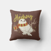 Hedwig Whimsical Forest Drawing クッション (裏面)